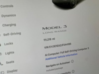 2018 Tesla Model 3 Long Range