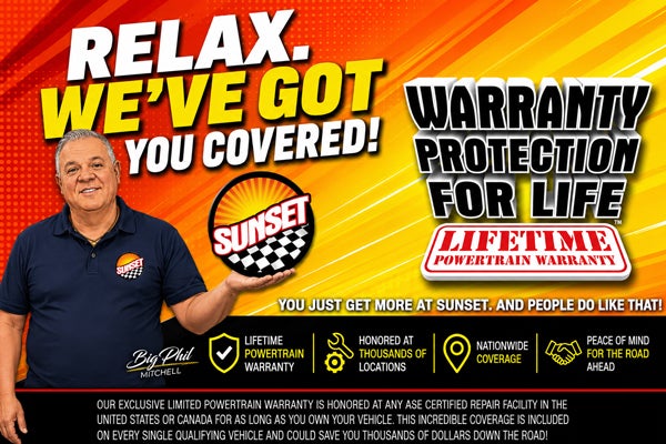 Sunset's Warranty Protection for Life