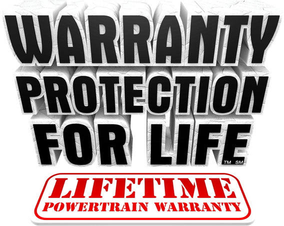 Warranty Protection For Life. Lifetime powertrain warranty